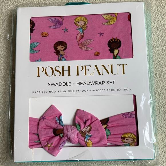 Posh Peanut Swaddle and Headwrap set NIP - Picture 1 of 1